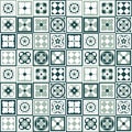 Seamless vector vintage tile pattern design. Design for covers, tiles, packaging