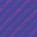 Seamless vector violet pattern with diagonal stripes Royalty Free Stock Photo