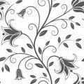 Seamless vector wallpaper pattern of flowers. Roses partition background. Royalty Free Stock Photo
