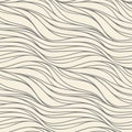 Seamless vector wave pattern. Abstract decorative background. Royalty Free Stock Photo