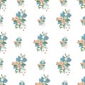 Seamless vector wedding pattern. Flower pattern