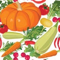 Seamless vegetable background