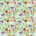 Seamless vegetable pattern