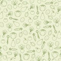 Seamless vegetables pattern