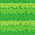 Seamless vegetation background. Green grass. vecto