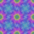 Seamless vibrant fractal pattern background