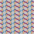 Seamless Vibrant Multicolor Triangular Grid Pattern art. Geomatric Shapes in Optical Abstract Arrangement .Digital printable Royalty Free Stock Photo