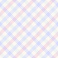 Seamless vichy pattern vector. Pale multicolored design for tablecloth. Light gingham check pattern for spring summer picnic throw