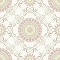 Seamless victorian damask pattern Royalty Free Stock Photo