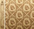 Seamless vintage background Pattern brown Royalty Free Stock Photo