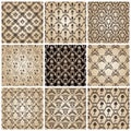 Seamless vintage backgrounds baroque wallpaper Royalty Free Stock Photo
