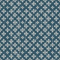 Seamless vintage big and small flower pattern background. Royalty Free Stock Photo