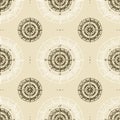 Seamless vintage compass pattern