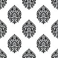 Seamless vintage damask wallpaper design Royalty Free Stock Photo