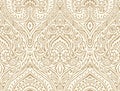 Seamless vintage damask wallpaper design Royalty Free Stock Photo