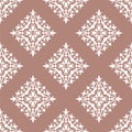Seamless vintage damask wallpaper pattern Royalty Free Stock Photo