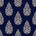 Seamless vintage damask wallpaper pattern Royalty Free Stock Photo