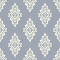 Seamless vintage damask wallpaper pattern Royalty Free Stock Photo