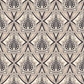 Seamless vintage damask wallpaper Royalty Free Stock Photo