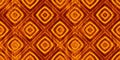 Seamless Vintage Diamond Stripes Wallpaper Pattern Motif In A Nostalgic Cozy Warm Rust Red, Orange, Brown And Yellow Palette.