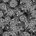Seamless vintage freehand drawing pattern