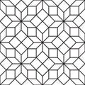 Seamless vintage geometric lattice trellis pattern Royalty Free Stock Photo