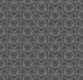 Seamless Vintage Graphic Web, Decor Pattern. Repetitive Tileable Vector Hexagon Lattice Texture. Repeat Wave Poly, Repetition
