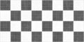 Seamless vintage halftone checker or chessboard square tiles dot pattern background. Royalty Free Stock Photo