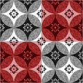 Seamless graphics Antique flowers are used to decorate floor tiles and wall tiles. Royalty Free Stock Photo