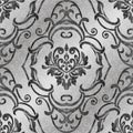 Seamless Vintage Pattern. Vector seamless border in Victorian style. Classic vintage background