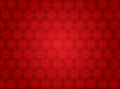 Seamless Vintage Snowflakes Pattern in Shining Red Background Royalty Free Stock Photo