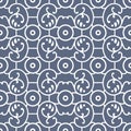 Seamless vintage swirly floral pattern design