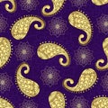 Seamless vintage violet pattern