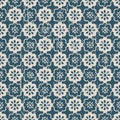 Seamless vintage worn out cute flower pattern background. Royalty Free Stock Photo