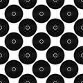 Seamless vinyl record pattern Royalty Free Stock Photo