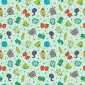 Seamless virus pattern