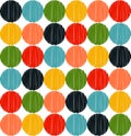 Seamless vivid color dots pattern