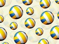 Volleyball balls background