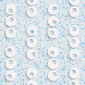 Seamless Volume Pattern. Abstract Technology Background