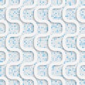 Seamless Volume Pattern. Abstract Technology Background