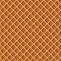 Seamless waffle pattern in yellow brown colors
