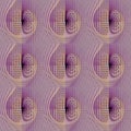 Seamless waffle-weave pattern pink yellow violet purple blurred Royalty Free Stock Photo