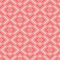 Seamless wall-paper rhombuses, red geometrical pattern Royalty Free Stock Photo