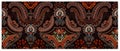 Seamless Wallpaper Arabian Pattern. Indian Pattern. Damask Ornament Decor. Baroque Background Textures