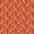 Seamless Wallpaper Pattern with Leaves