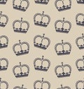 Seamless Wallpaper Representing the Crown of the British Royal Family