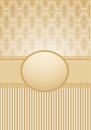 Seamless wallpaper with a ribbon and frame in pastel colors. Royalty Free Stock Photo