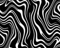 Seamless wallpaper for zebra and tiger stripes animal skin pattern. Black and white design for textile Royalty Free Stock Photo