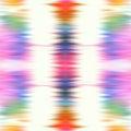 Optical tie dye kaleidoscope blur texture background. Seamless washed out symmetry ombre effect. 80s style retro Royalty Free Stock Photo