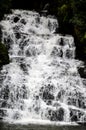 Seamless water flows from the top of the mountain. Beautiful waterfall flowing to the ground. Elephant falls from India.